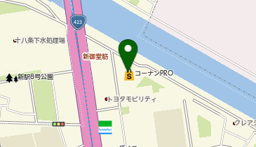 コーナンPRO東三国店の地図画像