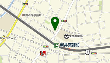 ポニークリーニング 新井薬師前駅北口店の地図画像