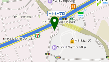 ポニークリーニング 六本木ヒルズクロスポイント店の地図画像