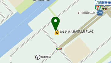 ポニークリーニング ららテラスHARUMI FLAG店の地図画像