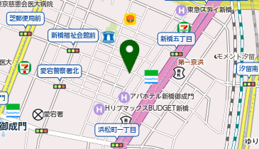 ポニークリーニング 新橋6丁目店の地図画像