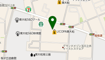 ポニークリーニング LICOPA東大和店の地図画像