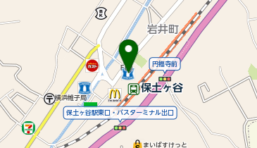 ポニークリーニング ビーンズ保土ケ谷店の地図画像