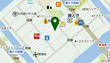 ポニークリーニング 勝どき駅前店の地図画像