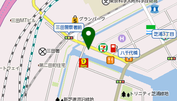 ポニークリーニング 芝浦3丁目店の地図画像