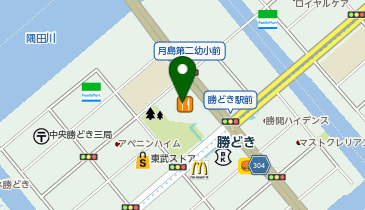 ポニークリーニング 勝どきビュータワー店の地図画像