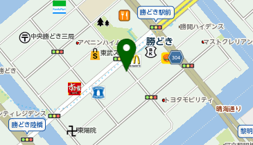 ポニークリーニング 勝どき4丁目店の地図画像