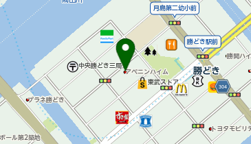 ポニークリーニング 勝どき3丁目店の地図画像