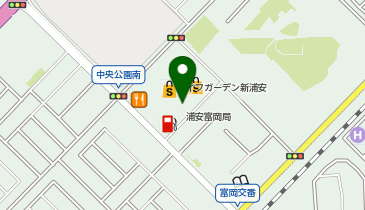 ポニークリーニング サミット浦安富岡店の地図画像