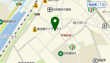ポニークリーニング 飯田橋駅西口店の地図画像
