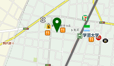 ポニークリーニング 学芸大学駅西口店の地図画像