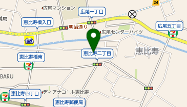 ポニークリーニング 恵比寿1丁目店の地図画像