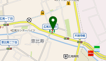 ポニークリーニング 広尾5丁目店の地図画像