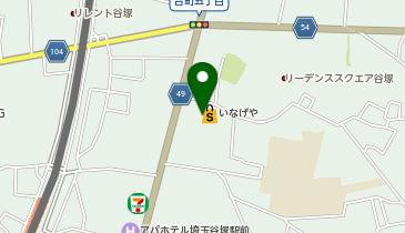 ポニークリーニング いなげや草加瀬崎店の地図画像