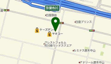ポニークリーニング ヤオコー市川田尻店の地図画像