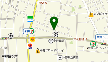 ポニークリーニング 新井1丁目店の地図画像