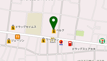 ポニークリーニング ベルク三郷戸ケ崎店の地図画像