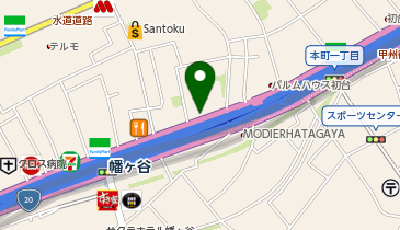ポニークリーニング 幡ケ谷2丁目店の地図画像