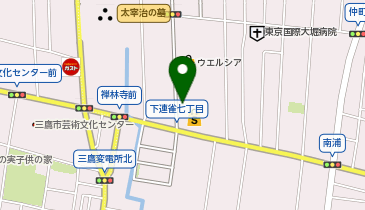 ポニークリーニング 三鷹駅南口店の地図画像