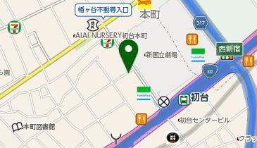 ポニークリーニング 初台駅北口店の地図画像