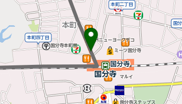 ポニークリーニング 国分寺駅北口店の地図画像