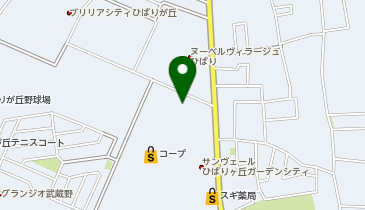 ポニークリーニング フレスポひばりが丘店の地図画像