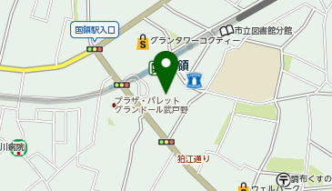 ポニークリーニング マルエツ国領店の地図画像