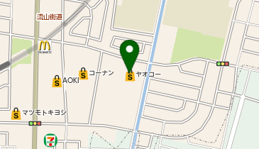 ポニークリーニング ヤオコー南流山店の地図画像