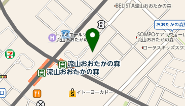 ポニークリーニング 流山おおたかの森駅東口店の地図画像