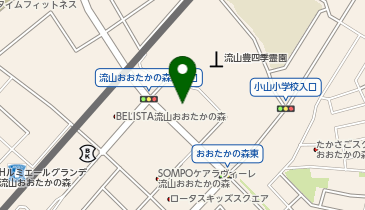 ポニークリーニング マルエツ流山おおたかの森店の地図画像