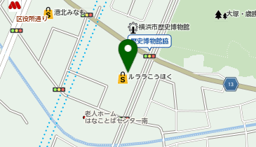 ポニークリーニング ルララこうほく店の地図画像