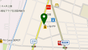 ポニークリーニング いなげや南加瀬店の地図画像