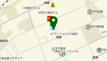 ポニークリーニング 六番町店の地図画像