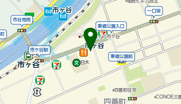 ポニークリーニング 市ケ谷店の地図画像