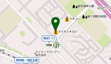 ポニークリーニング ミノリア稲毛海岸店の地図画像