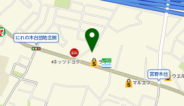 ポニークリーニング ライフ宮野木店の地図画像