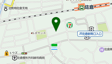ポニークリーニング ライフ佐倉店の地図画像