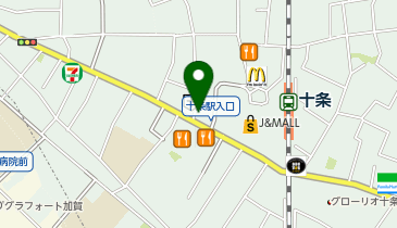 ポニークリーニング 十条店の地図画像