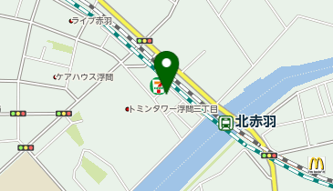 ポニークリーニング 北赤羽駅前店の地図画像