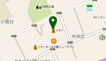 ポニークリーニング イオン千葉ニュータウン店の地図画像