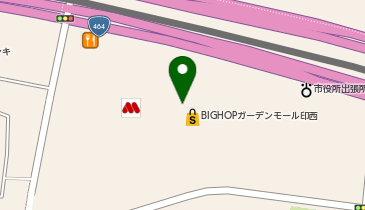 ポニークリーニング ビッグホップガーデンモール印西店の地図画像