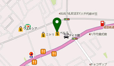 ポニークリーニング ベルク八千代緑が丘店の地図画像