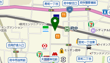 ポニークリーニング ル・シーニュ府中店の地図画像