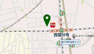 ポニークリーニング 西国分寺駅店の地図画像