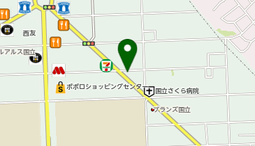 ポニークリーニング 国立旭通り店の地図画像