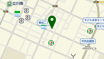 ポニークリーニング 立川錦町2丁目店の地図画像