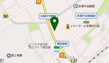 ポニークリーニング イオンモール多摩平の森店の地図画像
