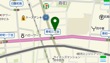 ポニークリーニング コープ府中寿町店の地図画像