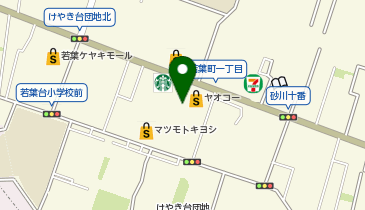 ポニークリーニング ヤオコー立川若葉町店の地図画像