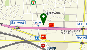 ポニークリーニング ライフ東府中店の地図画像